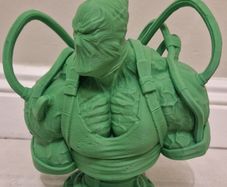 3D Printed Statue Bust (Unpainted) - Bane