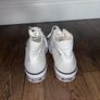 Converse Uk4 white platform trainers Image 3