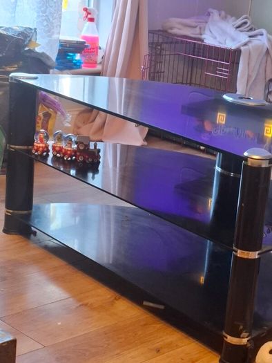glass tv stand