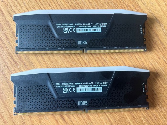 Corsair Vengeance DDR5 RGB 32GB (2x16GB) 5200MT/s