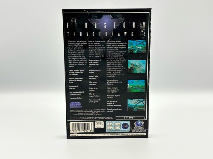 Firestorm Thunderhawk 2 for Sega Saturn - Boxed