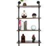 BRAND NEW 4-Tier Display Shelf Wall-Mounted Storage Stands Multipurpose Metal Display Rack Image 2