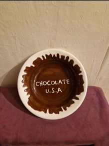 Vintage Chocolate U.S.A Panware bowl