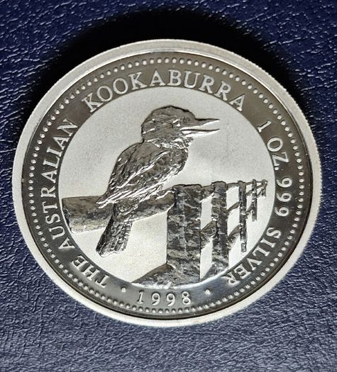 Australia 1998 Kookaburra 1 Oz Silver 1 Dollar
