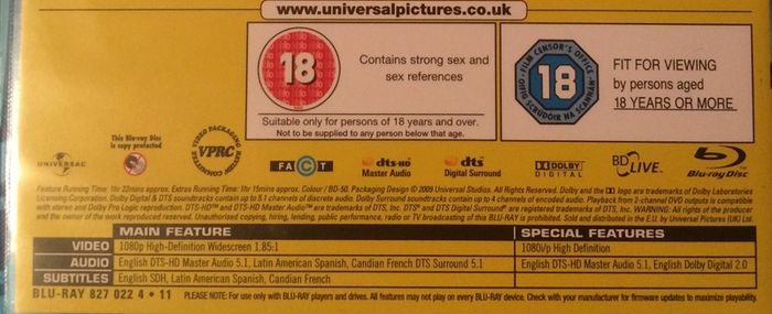 Bruno [2009] Sacha Baron Cohen [Blu-ray Movie]