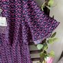 top Bnwt size 12 navy & pink short sleeve vintage inspired top Marc Angelo Image 6