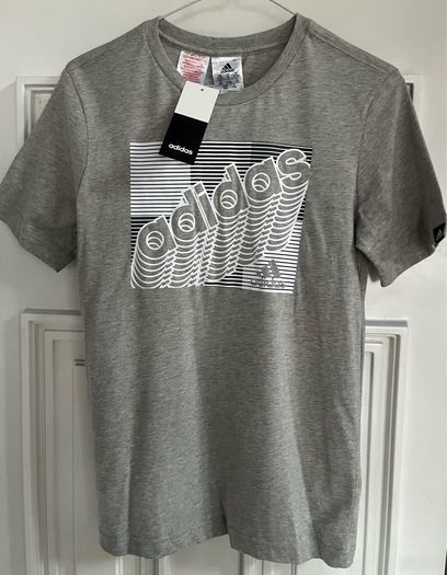 Adidas boys grey t-shirt