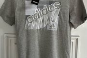 Adidas boys grey t-shirt
