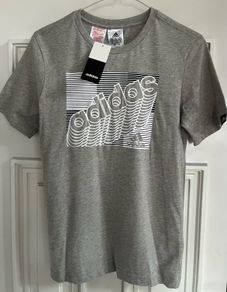 Adidas boys grey t-shirt