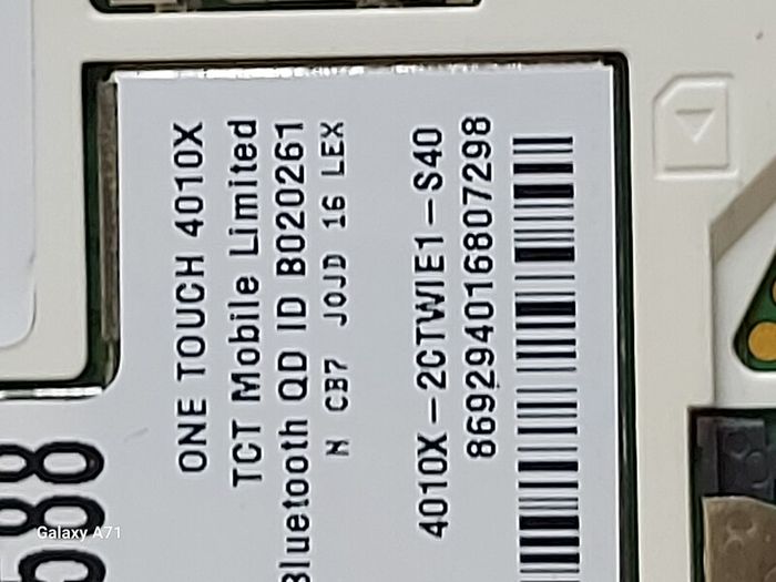 Alcatel One Touch, Model 4010X, Not powering on, for parts or repair