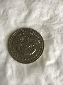 1963 Republic of Colombia Veinte Centavos coin