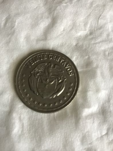 1963 Republic of Colombia Veinte Centavos coin