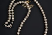 Beautiful Sterling Silver Pearl Necklace