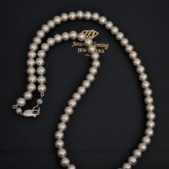 Beautiful Sterling Silver Pearl Necklace
