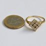 Vintage 18ct Yellow Gold Diamond Cluster Ring Image 8