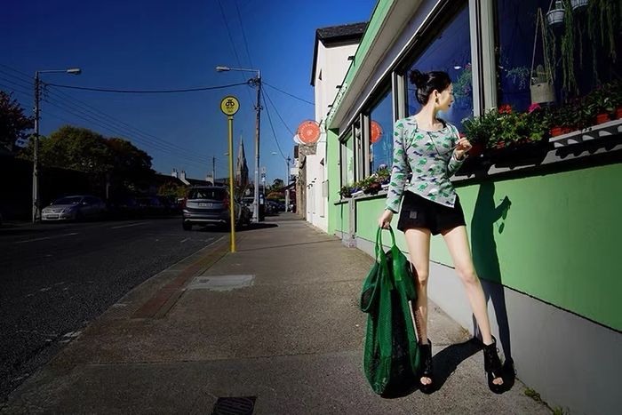 Oversized designer mesh bag One of a kind.