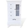Cabinet with 5 Drawers 2 Shelves White Image 5