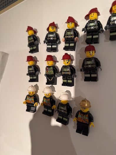 lego firemen minifigures x 13