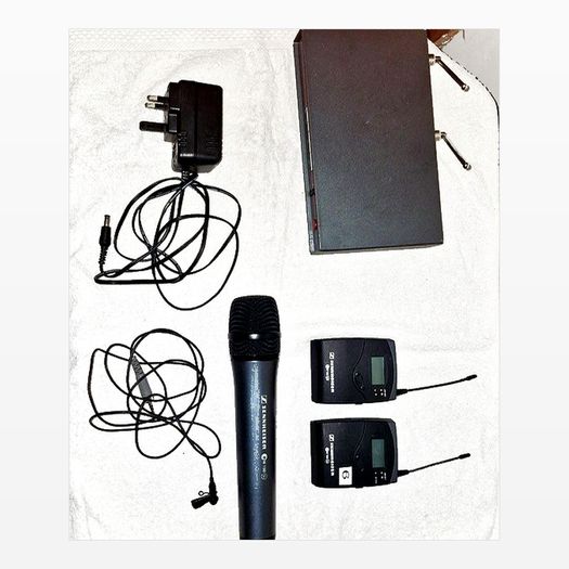 Sennheiser Evolution Wireless ew 100 G2 UHF radio microphone bundle