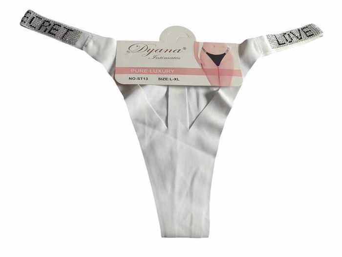 Brazilian rhinestone thong