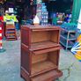 1940's Antique French oak/walnut modular bookcase/display unit.. Image 5