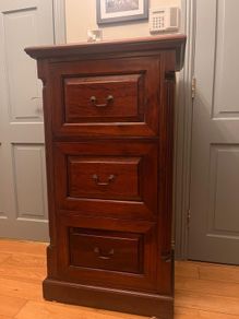 Mahogany filing cabinet