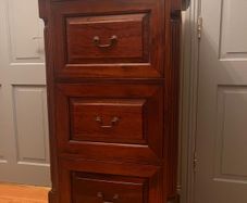 Mahogany filing cabinet