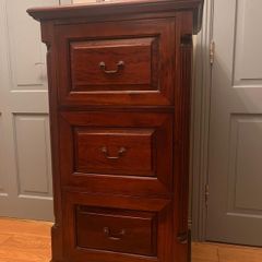 Mahogany filing cabinet