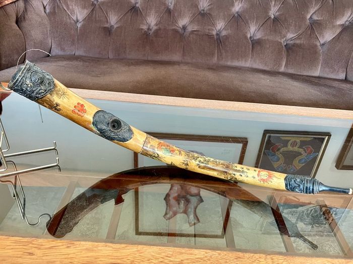 Repro China Ming Guo period 1920s Bone Opium Pipe