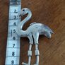 Large flamingo brooch. Image 3