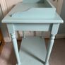Vintage small table light blue Image 2