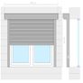 Roller Shutter Aluminium 100x100 cm White Image 7