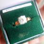 Vintage Sterling Silver 925 gold plated Ring 2,2g Image 9