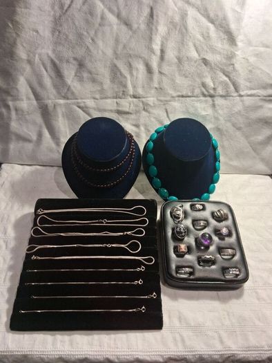 4 X Vintage Jewellery Display Stands