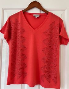 Ladies Orange Embellished Top by Leo&Hugo