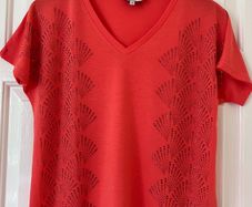 Ladies Orange Embellished Top by Leo&Hugo