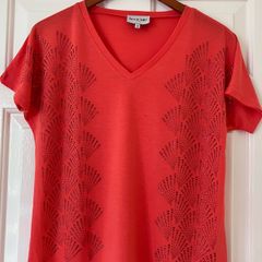 Ladies Orange Embellished Top by Leo&Hugo