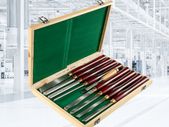 Super Wood Chisel Sets 8pcs Lathe Chisels 7INCH/17CM Woodworking Chisels 9INCH Wood Lathe Tools Wood Chisels Lathe Tools Wood Tool Box for Wood Carving Root Carving Furniture Carving Lathes Red