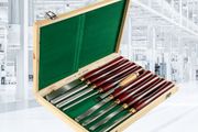 Super Wood Chisel Sets 8pcs Lathe Chisels 7INCH/17CM Woodworking Chisels 9INCH Wood Lathe Tools Wood Chisels Lathe Tools Wood Tool Box for Wood Carving Root Carving Furniture Carving Lathes Red
