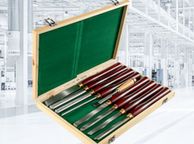 main image for ad Super Wood Chisel Sets 8pcs Lathe Chisels 7INCH/17CM Woodworking Chisels 9INCH Wood Lathe Tools Wood Chisels Lathe Tools Wood Tool Box for Wood Carving Root Carving Furniture Carving Lathes Red