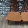 Mid century x 4 high back chairs Image 3