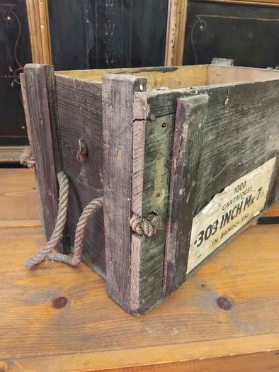 Vintage Wood Ammo Box