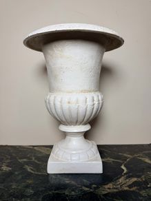 Neoclassical Design Cast Iron Urn
