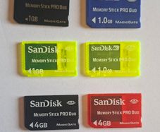 SanDisk Sony Memory Stick Pro Duo Memory Cards For PSP 1000 2000 3000