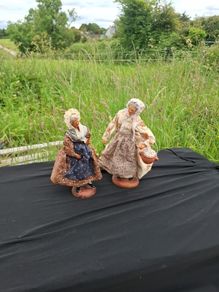 2 santons of provence statues countryside life decor  possible to post