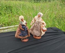 2 santons of provence statues countryside life decor  possible to post