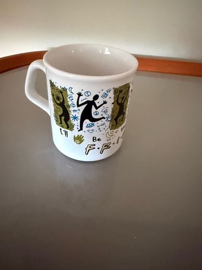 Vintage 1990s Friends TV show mug. Made in England