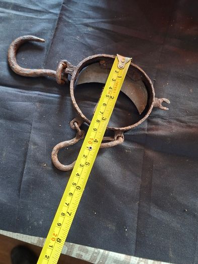 Antique Manchur or C balance scale, used by trappers hunters in the 19th century, Postage Available
