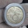 2 Reichsmark 1937 J Hamburg WW2 Silver Coin third Reich Image 3