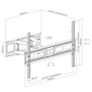 Tv Wall Mount Bracket Tilt Swivel 57-80" Image 2